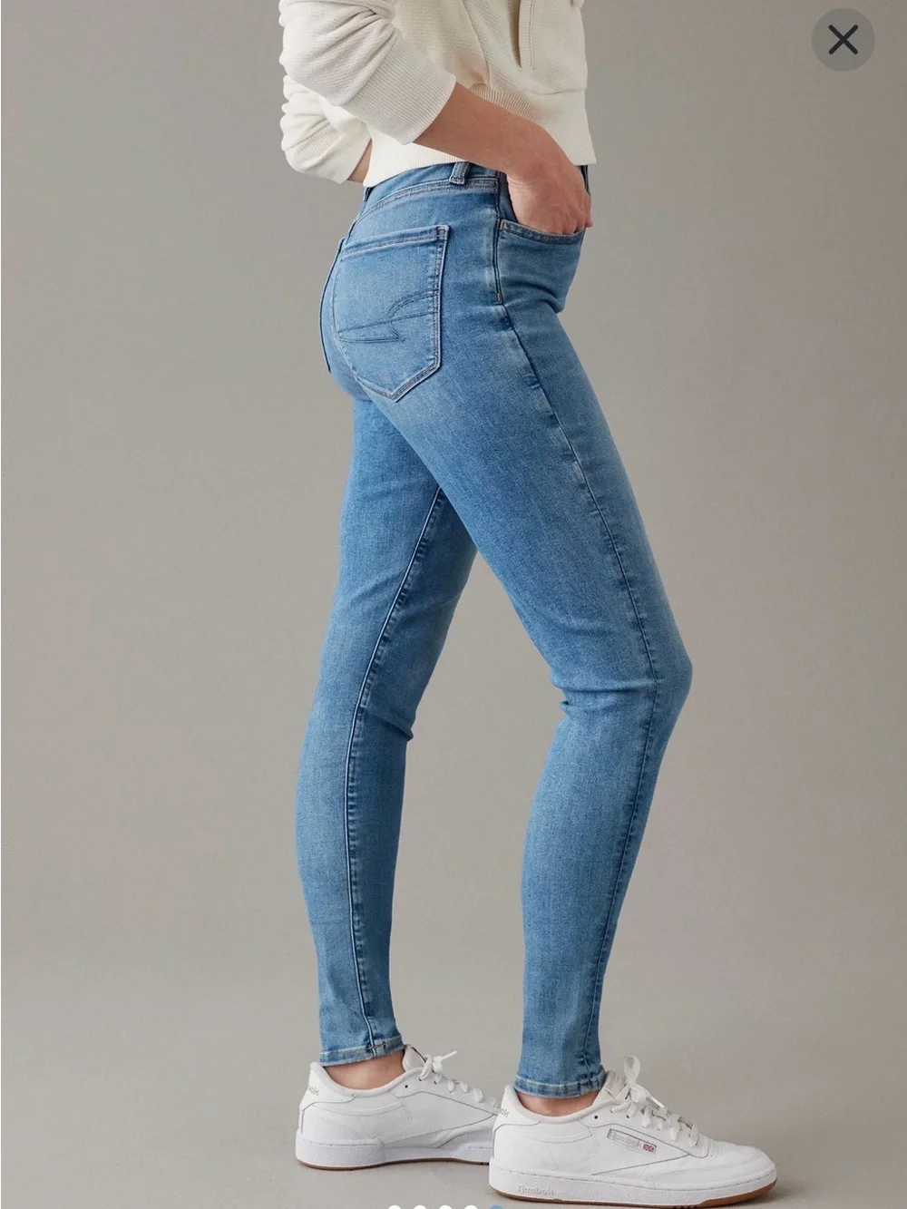 American Eagle Next Level Super High-Waisted Jegging Size 10; 30W - Picture 3 of 5